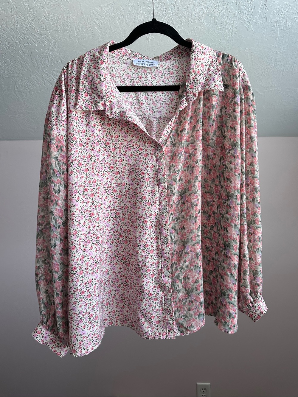 Zoco you are so great floral button down shirt